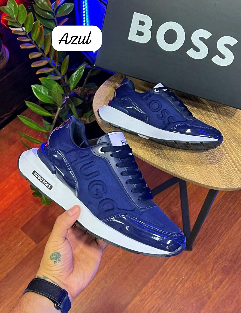 H Boss Deportivo - ¡LIQUIDACIÓN TOTAL! Azul Blanco / 37 Tênis