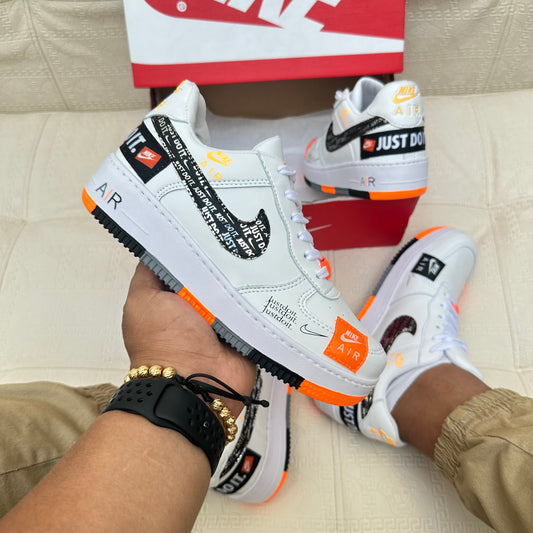 NK Just doit - ¡LIQUIDACIÓN TOTAL! Blanco naranjas / 35 Tênis