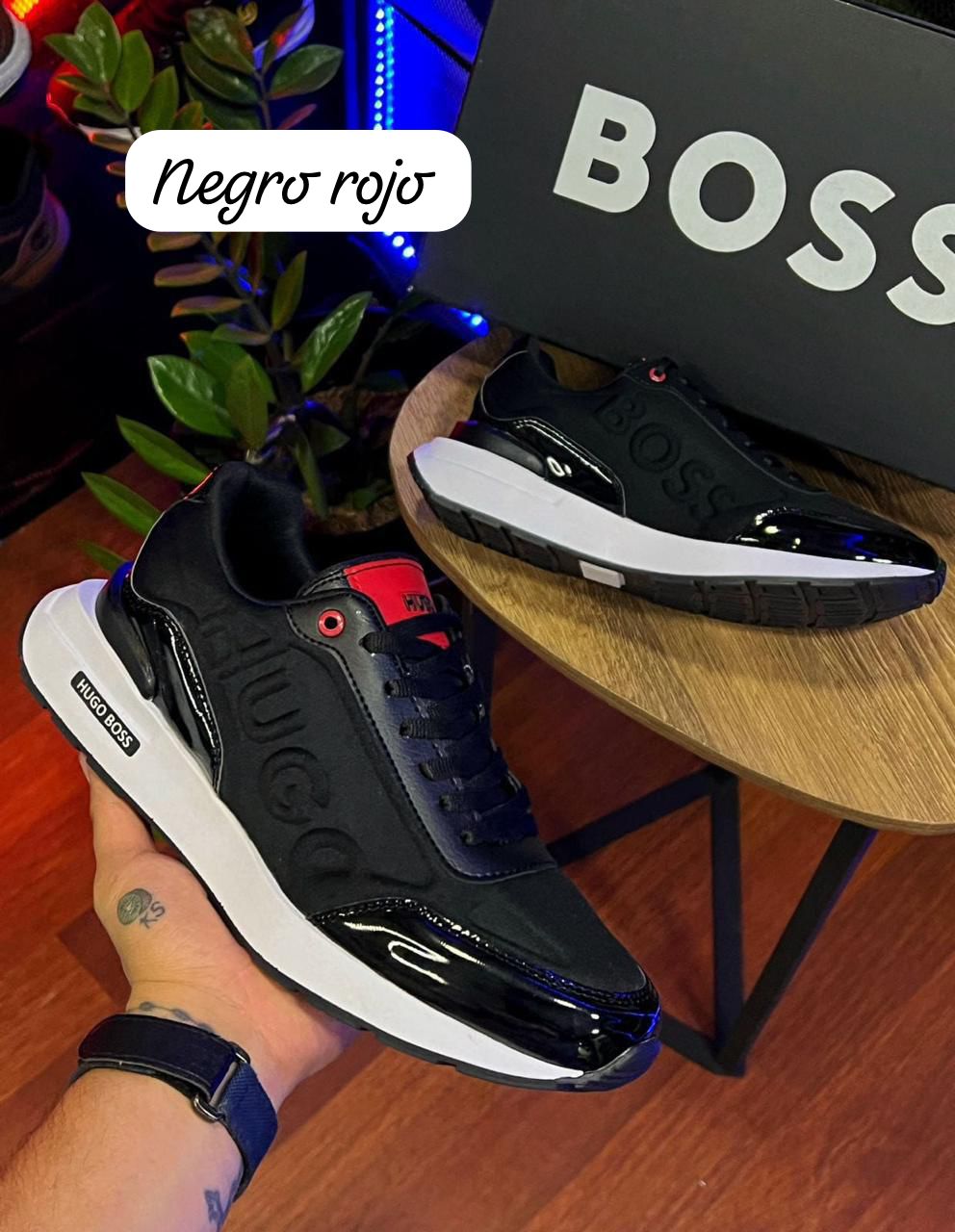 H Boss Deportivo - ¡LIQUIDACIÓN TOTAL! Negro rojo / 37 Tênis