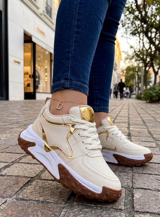 C Beige Dorado Dama - OFERTA DEL DÍA