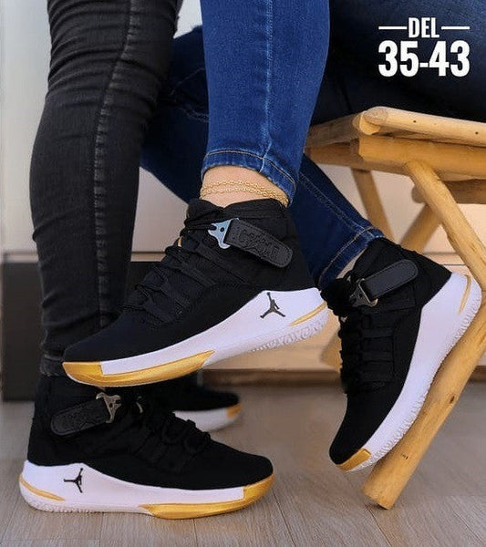 Botin JD Negro Dorado Unisex - ¡LIQUIDACIÓN TOTAL! Moda